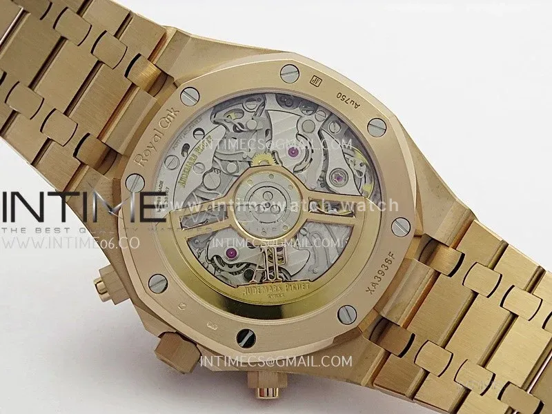 Royal Oak Chrono 26240 RG Gain Weight V2 DDF 1:1 Best Edition Silver Dial RG Bracelet Super Clone DD4401 (SW Dial)
