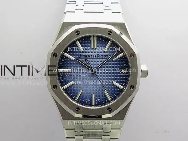 Royal Oak 41mm 15510BC Gain Weight DDF 1:1 Best Edition Ice Blue Dial On SS Bracelet Super Clone DD4302