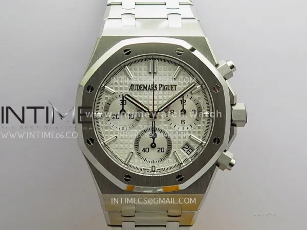 Royal Oak Chrono 26240 SS ZF 1:1 Best Edition Silver Dial On SS Bracelet Super Clone DD4401