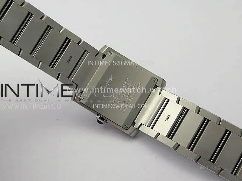 Tank Francaise Ladies 27mm SS 8848F 1:1 Best Edition Silver Dial on SS Bracelet Ronda Quartz V2