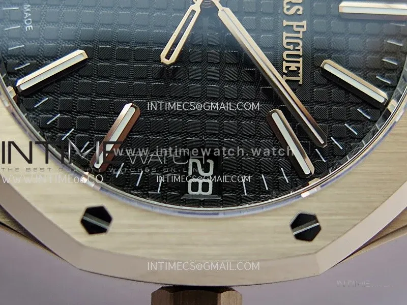 Royal Oak 15510 Gain Weight RG DDF 1:1 Best Edition Black Dial On RG Bracelet Super Clone DD4302