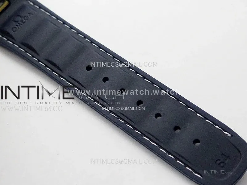 Aqua Terra 150M Master Chronometers N1F Best Edition White Textured Dial Blue Markers on Blue Rubber Strap A8900