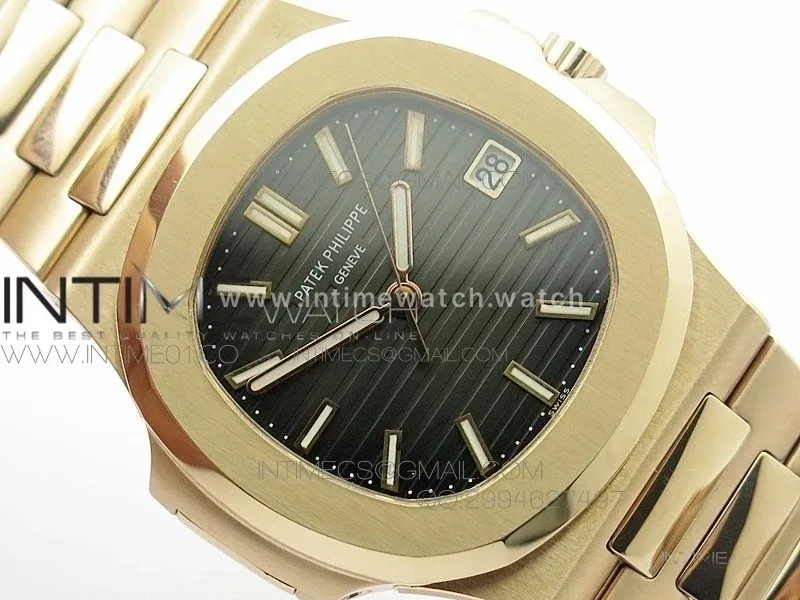 Nautilus Jumbo 5711 RG BP 1:1 Best Edition Gray Textured Dial on RG Bracelet MIYOTA 9015