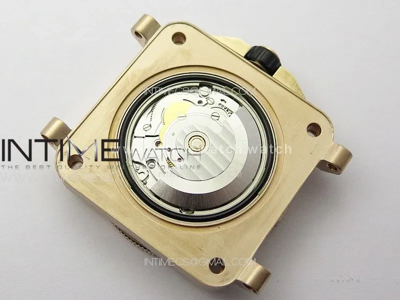 BR 03-92 Diver Ceramic Bezel Bronze B12 1:1 Best Edition Brown Dial on Brown Leather Strap A2824 (Free Rubber Strap)