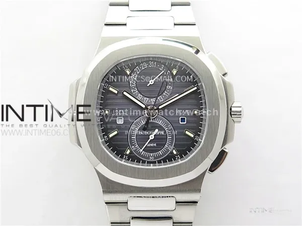 Nautilus 5990 SS SPPF 1:1 Best Edition Blue Dial on SS Bracelet Super Clone A28-520