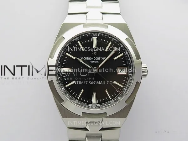 Overseas 4500V SS ZF 1:1 Best Edition Black Dial On SS Bracelet Asian Super Clone 5100 V2