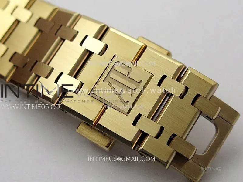Royal Oak 41mm Skeleton 15407 RG ZF 1:1 Best Edition Skeleton Dial on RG Bracelet A3132