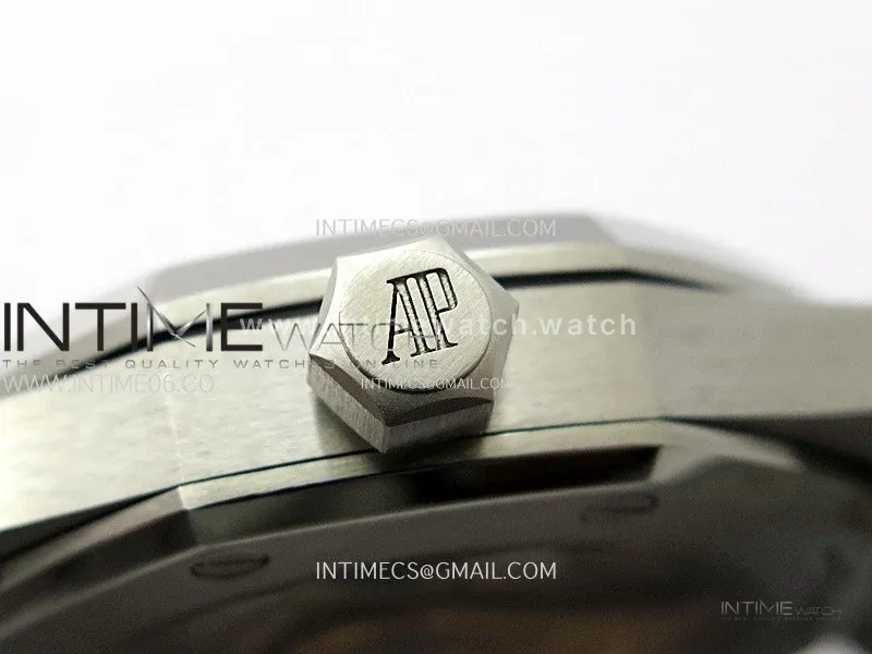 Royal Oak 37mm 15450 SS ZF 1:1 Best Edition Blue Textured Dial on SS Bracelet SA3120 Super Clone