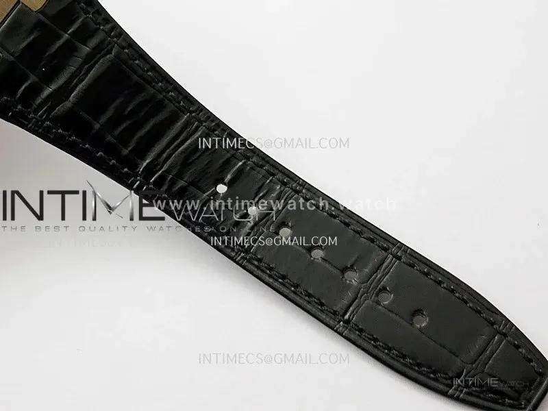 Royal Oak 41mm 15510 Gain Weight V2 DDF 1:1 Best Edition Black Dial On Black Leather Strap Super Clone DD4302
