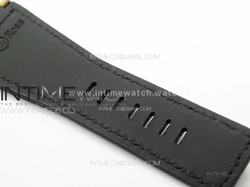 BR 03-92 Diver Bronzo B12 1:1 Best Edition Black Dial on Leather Strap A2824 (Free Rubber Strap And Tool)