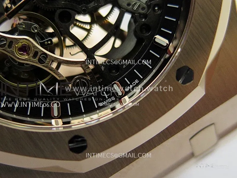 Royal Oak 41mm Openworked 15407 RG THBF 1:1 Best Edition on RG Bracelet SA3132