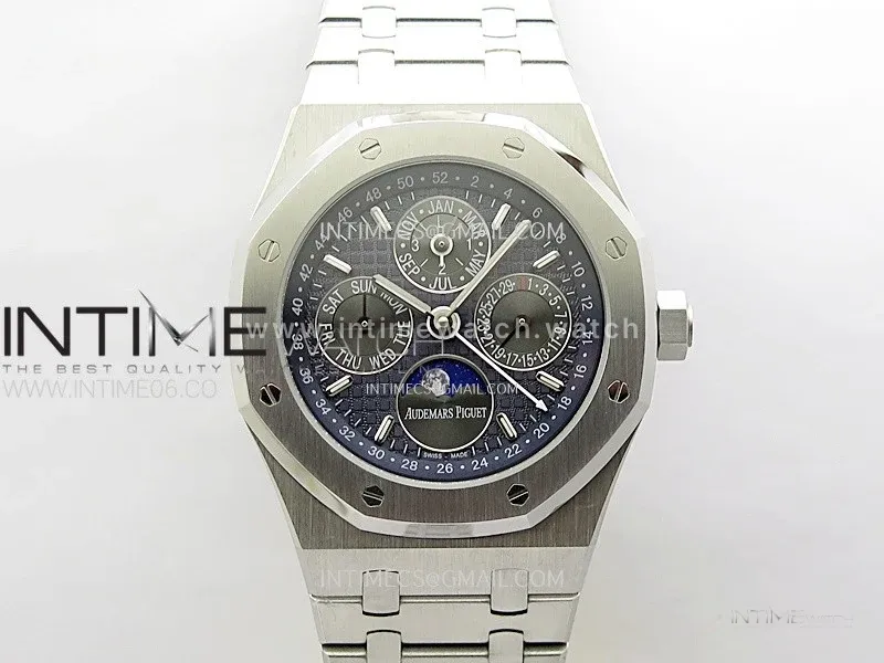 Royal Oak 41mm Complicated 26574 SS BBS Best Edition Dark Blue Dial on SS Bracelet A5134