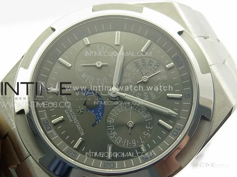 Overseas Perpetual Calendar SS 8F Best Edition Gray Dial on SS Bracelet A1120