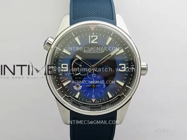 Polaris Geographic SS VRS Best Edition Blue Textured Dial On Blue Rubber Strap A939