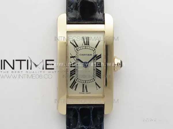 Tank WJTA0029 29mm 8848F RG Gold Dial on Black Croco Strap Ronda Quartz