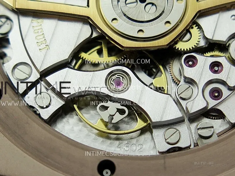 Royal Oak 41mm 15510 Gain Weight V2 DDF 1:1 Best Edition Black Dial On Black Leather Strap Super Clone DD4302