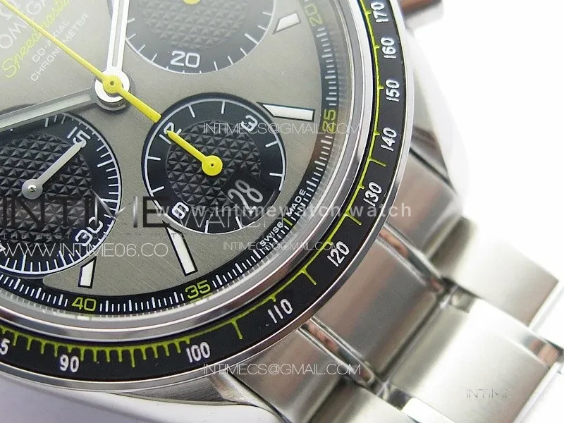 Speedmaster SS HRF 1:1 Best Edition Gray Dial on SS Bracelet A7750