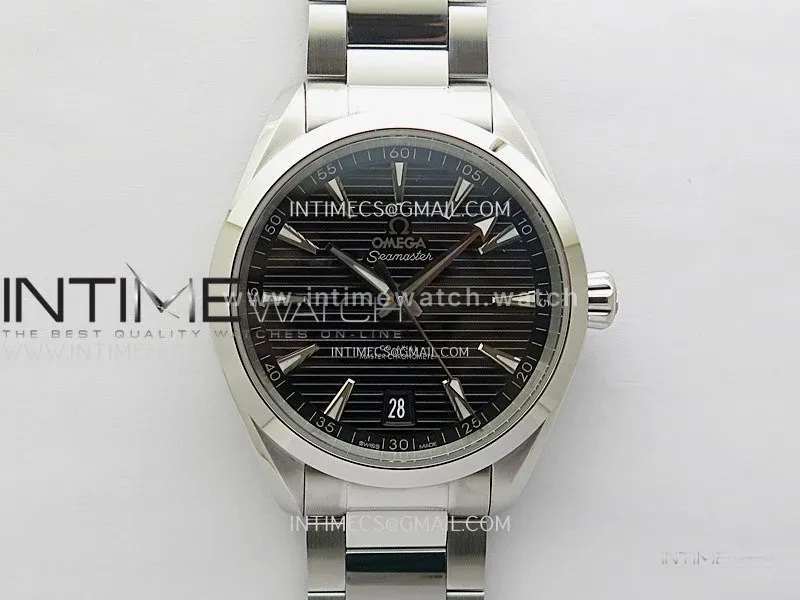 Aqua Terra 150M Master Chronometers N1F Best Edition Black Textured Dial on SS Bracelet A8900
