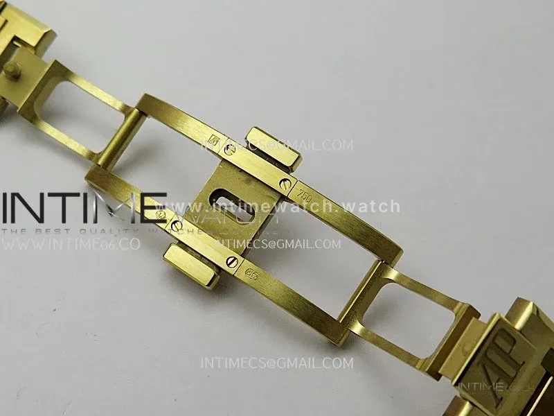 Royal Oak 16204 YG ZF 1:1 Best Edition Skeleton Dial on SS Bracelet A2121