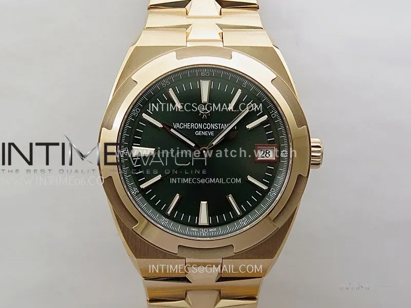 Overseas 4520V RG 8F Best Edition Green Dial on RG Bracelet A5100