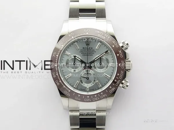 Daytona 116506 Brown Ceramic BTF 1:1 Best Edition Ice Blue Dial Crystal Marker on SS Bracelet SA4130 V2