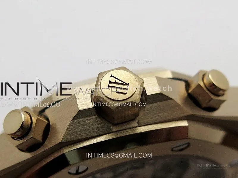 Royal Oak Chrono 26240 RG Gain Weight V2 DDF 1:1 Best Edition Silver Dial RG Bracelet Super Clone DD4401 (SW Dial)
