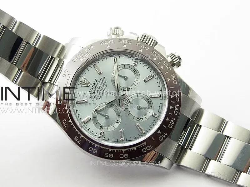 Daytona 116506 Platinum Ice Blue Dial with Diamond Markers