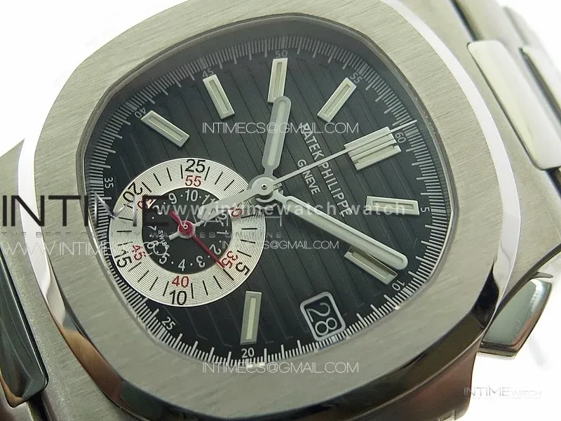 Nautilus 5980 Black Dial in Steel