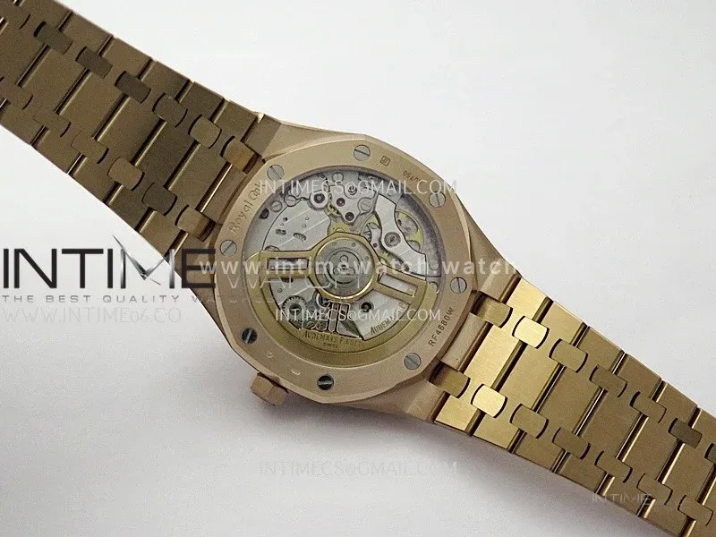 Royal Oak 15510 Gain Weight RG DDF 1:1 Best Edition Black Dial On RG Bracelet Super Clone DD4302