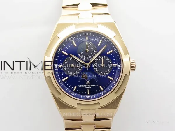 Overseas Perpetual Calendar RG 8F Best Edition Blue Dial on RG Bracelet A1120