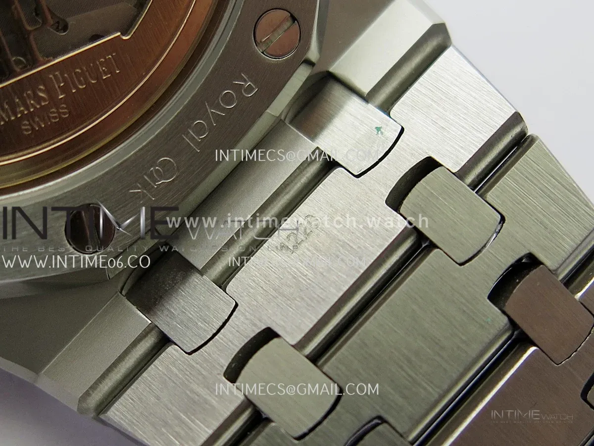 Royal Oak 41mm 15510 SS JF 1:1 Best Edition Blue Dial On SS Bracelet Super Clone DD4302 (Free Sprung Look)