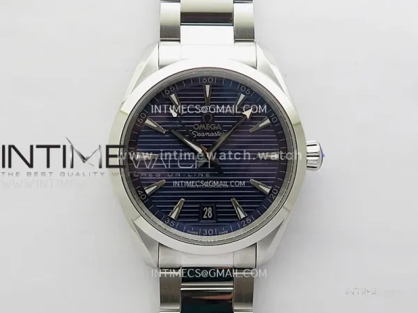 Aqua Terra 150M Master Chronometers N1F Best Edition Dark Blue Dial Silver Second Hand on SS Bracelet A8900