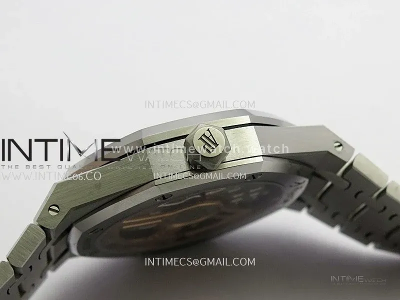 Royal Oak 41mm 15510 SS VSF 1:1 Best Edition Blue Textured Dial On SS Bracelet Super Clone DD4302