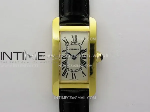 Tank WSTA0016 19mm YG 8848F Best Edition Silver Dial on Black Leather Strap Ronda Quartz
