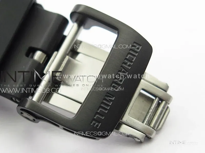 RM 035-02 Rafael Nadal NTPT Carbon on Black Rubber Strap