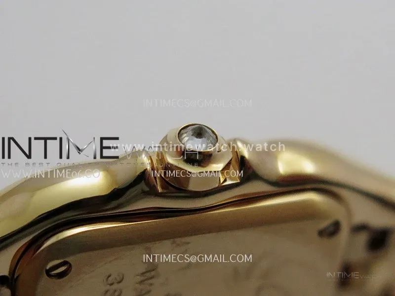 Panthère Secrete Ladies 22mm Diamond Bezel RG BBA 1:1 Best Edition Brown Ombre Dial On RG Bracelet Ronda Quartz