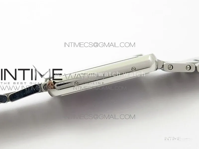 Tank Solo Ladies 28mm SS K11F 1:1 Best Edition White Dial on SS Bracelet Ronda Quartz