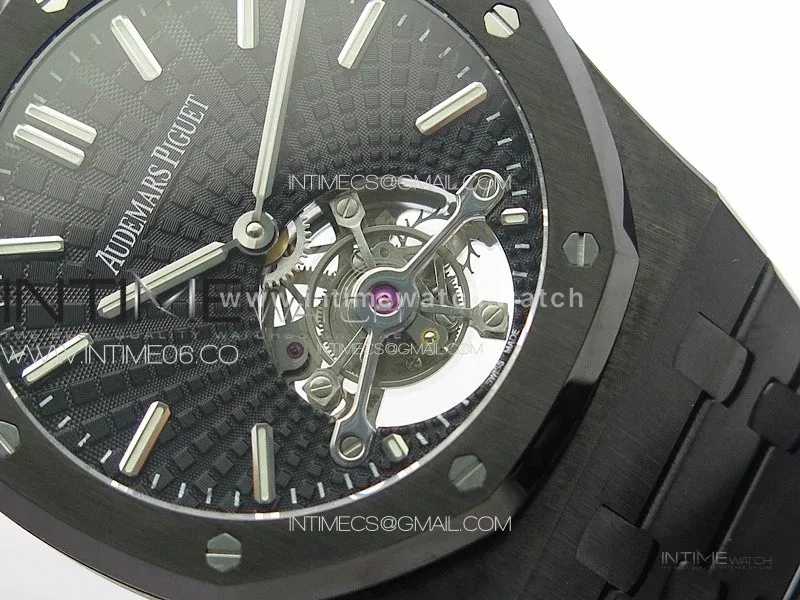Royal Oak 41mm Tourbillon DLC BBS Best Edition Black Dial on DLC Bracelet