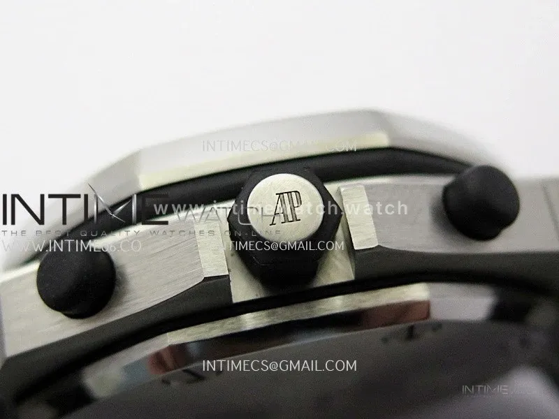 Royal Oak Offshore 42mm Volcano TKF Best Edition Black Dial on Black Leather Strap A7750