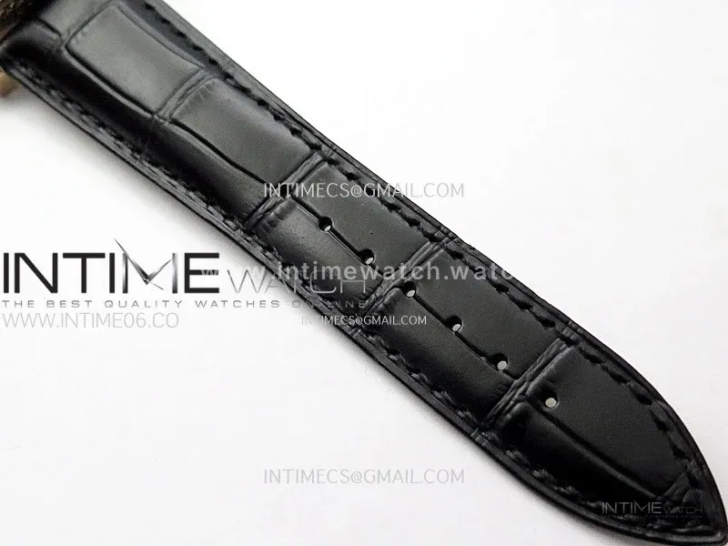 Malte Tourbillon RG AXF Skeleton Dial on Black Leather Strap