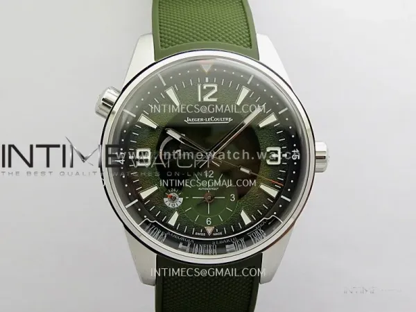 Polaris Geographic SS VRS Best Edition Green Textured Dial On Green Rubber Strap A939