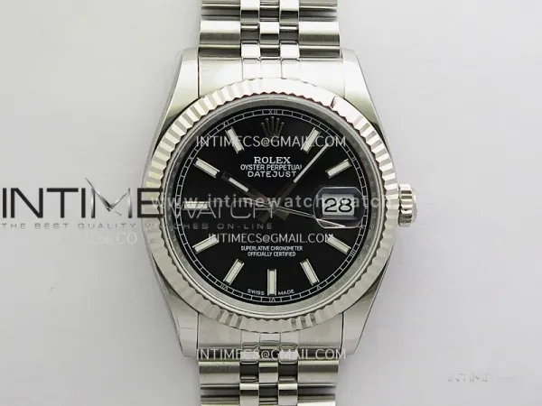 Datejust 36 116234 Black Dial with Stick Markers