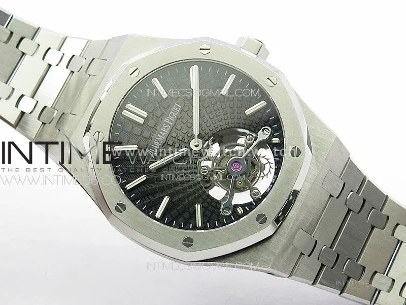 Royal Oak 41mm Tourbillon SS BBS Best Edition Black Dial on SS Bracelet