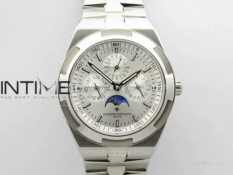 Overseas Perpetual Calendar SS 8F Best Edition Silver Dial on SS Bracelet A1120