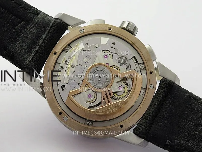Code 11.59 Chrono 26393 SS/RG APPF Best Edition Black Dial on Black Nylon Strap A4401