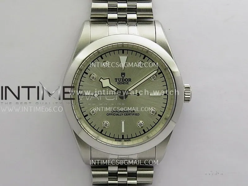 Black Bay 41mm SS HTF 1:1 Best Edition Silver Dial Diamond Marker On SS Jubilee Bracelet Asian 5601