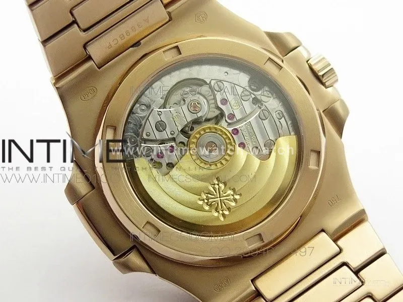 Nautilus Jumbo 5711 RG BP 1:1 Best Edition Gray Textured Dial on RG Bracelet MIYOTA 9015