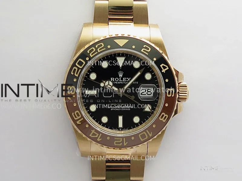 GMT-Master II 126715 CHNR Gain Weight QF 1:1 Best Edition Black Dial On RG Oyster Bracelet Super Clone SH3285 CHS (Free Sprung)