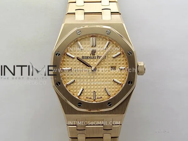 Lady Royal Oak 33mm 67651 RG ZF 1:1 Best Edition RG Textured Dial on RG Bracelet RONDA Quartz