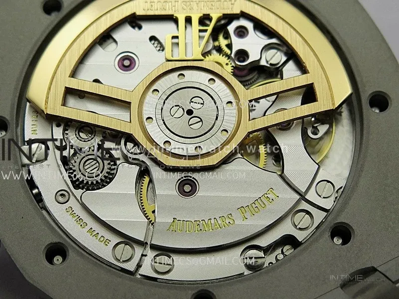 Royal Oak 41mm 15500 SS ZF Free Sprung V4 1:1 Best Edition Blue Textured Dial On SS Bracelet Super Clone A4302